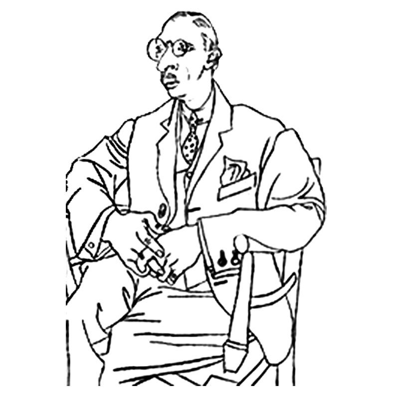 #2117 - Picasso in Chair - Art